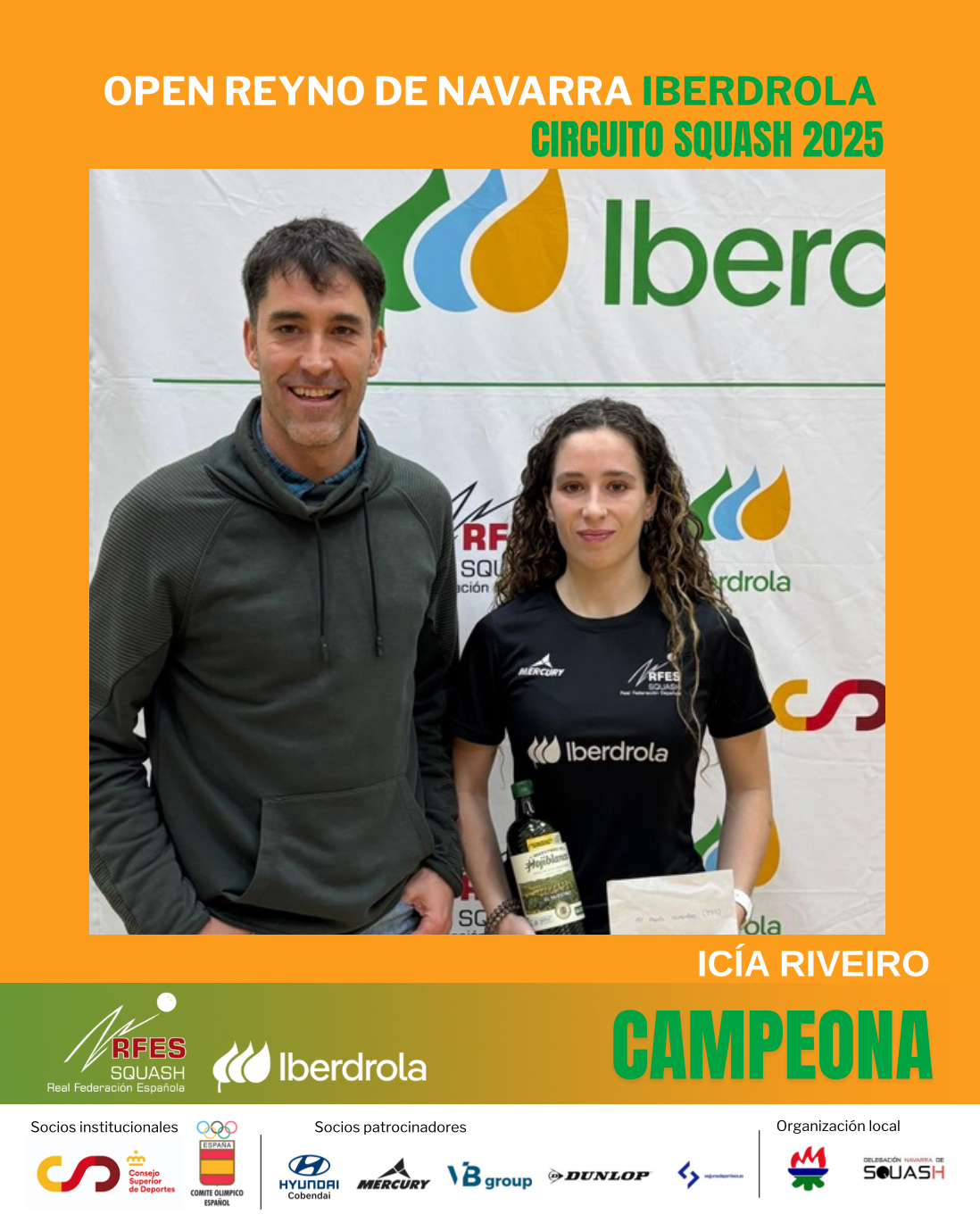 ICÍA RIVEIRO, CAMPEONA DEL OPEN REYNO DE NAVARRA IBERDROLA