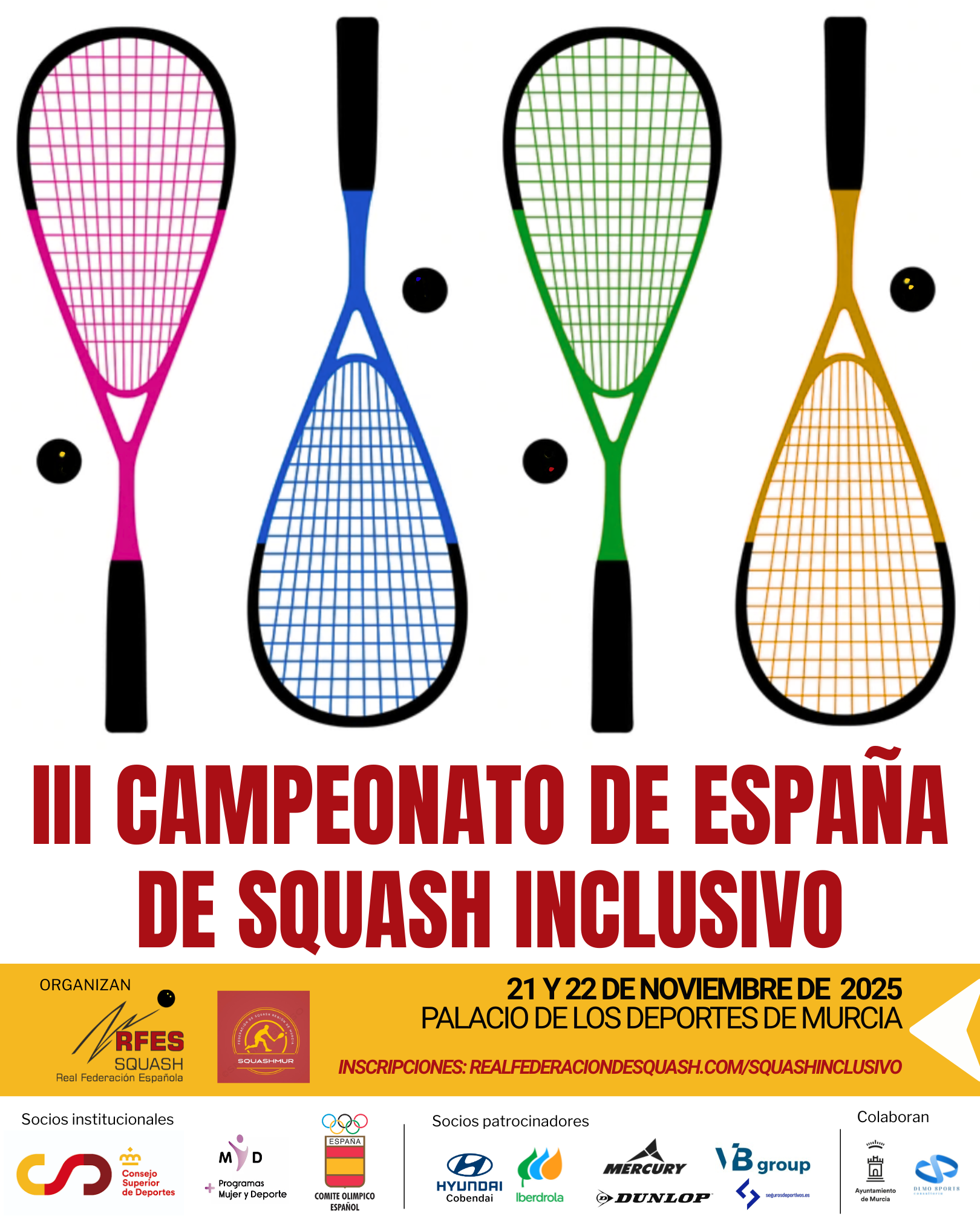 III CAMPEONATO DE ESPAÑA DE SQUASH INCLUSIVO