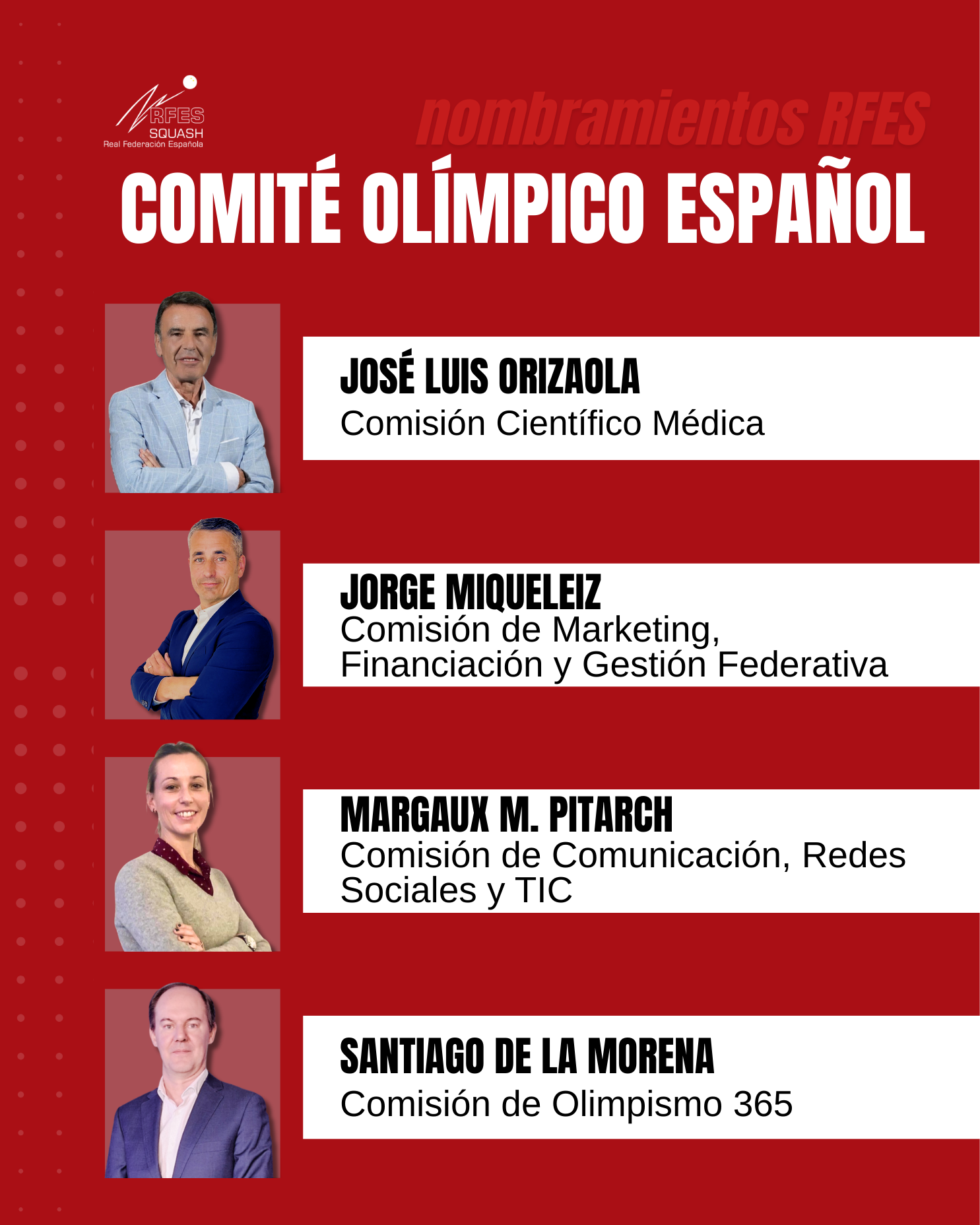 NOMBRAMIENTO COMISIONES COMITÉ OLÍMPICO ESPAÑOL