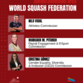 TRES REPRESENTANTES DEL SQUASH ESPAÑOL EN LAS COMISIONES DE LA WSF