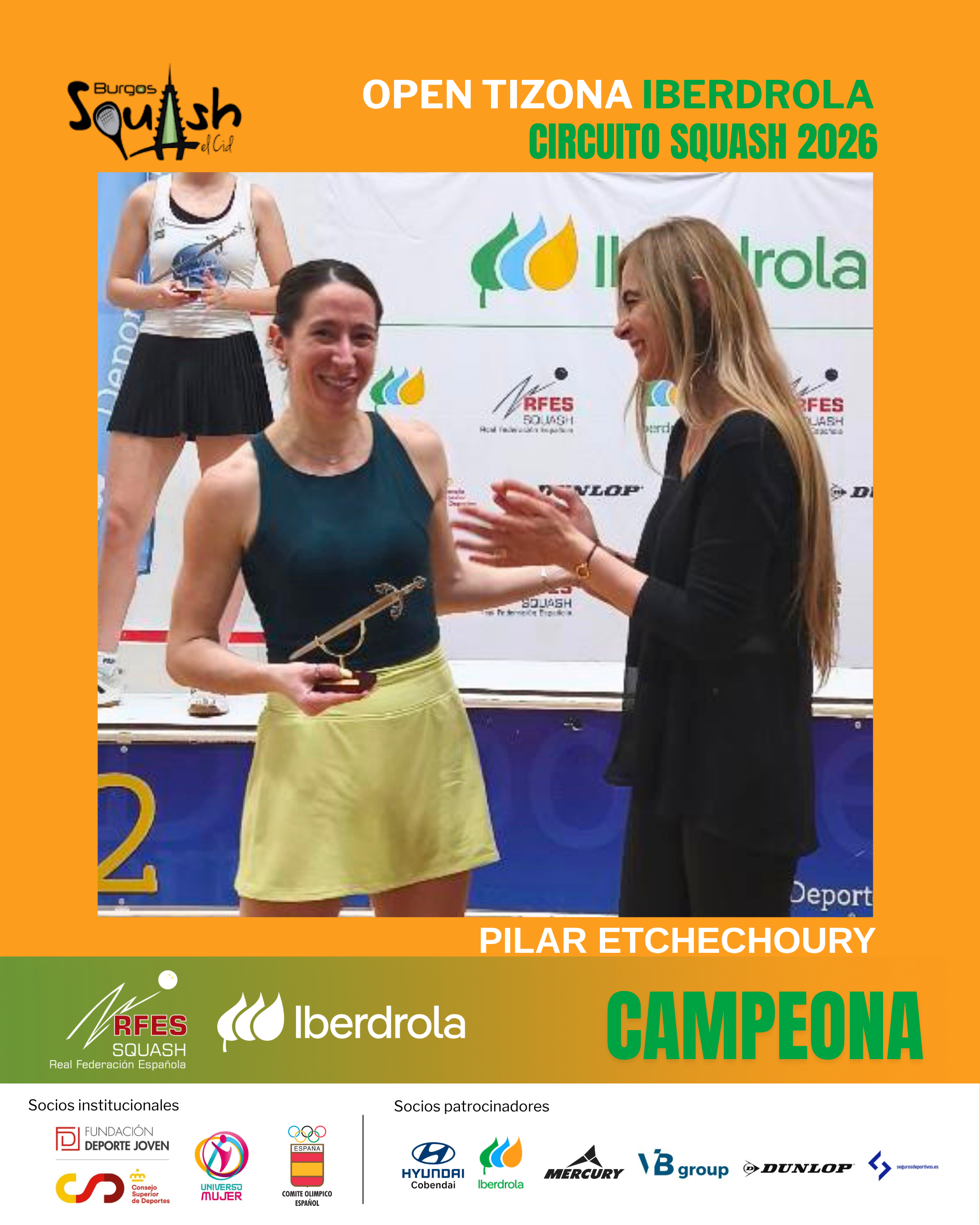 CIRCUITO IBERDROLA: ETCHECHOURY CAMPEONA EN BURGOS