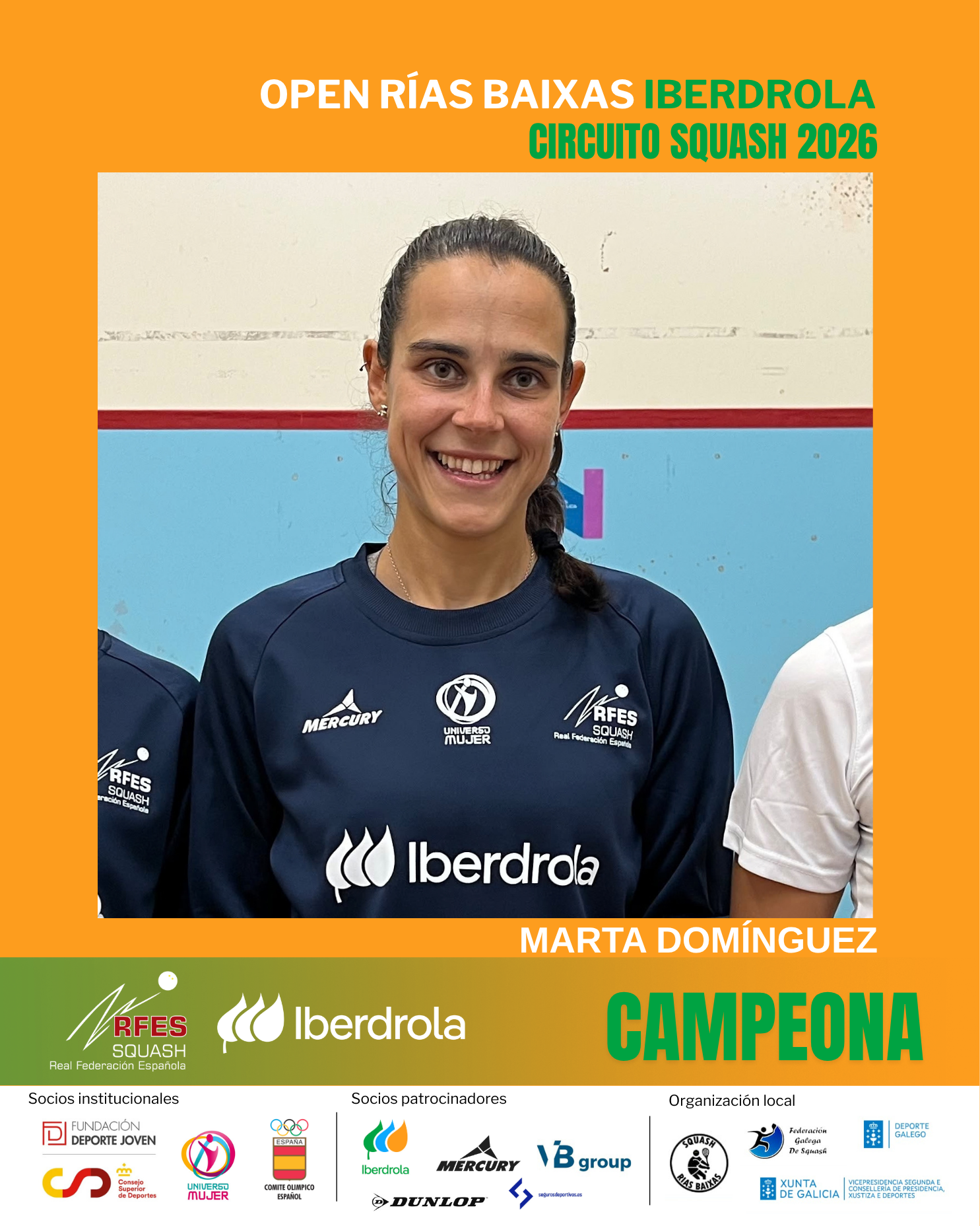 MARTA DOMÍNGUEZ, CAMPEONA DEL OPEN RÍAS BAIXAS IBERDROLA
